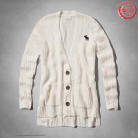 dames abercrombie fitch truien thick cardigan wit Store Online uqirx298